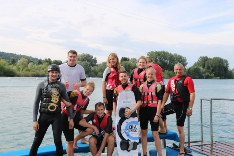 Wasserskifahren im Seepark