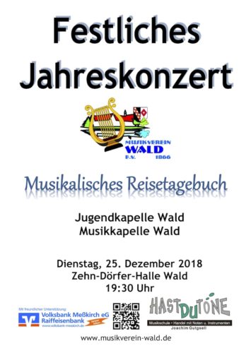 Festliches Jahreskonzert 2018 des Musikvereins Wald e.V.