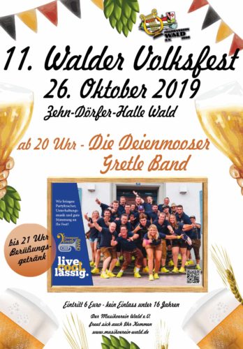 11. Walder Volksfest 2019 - Musikverein Wald e.V.