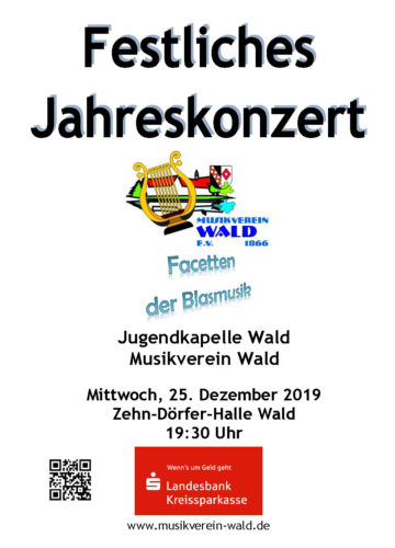 Jahreskonzert_2019_Musikverein_Wald_Plakat